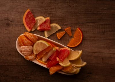 Mandarinas, limones, naranjas y pomelos
